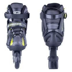Patins à roulettes ajustables et confortables - Rollers adultes noir