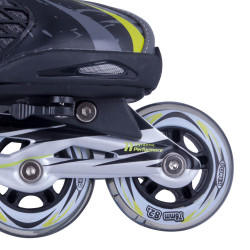 Patins à roulettes ajustables et confortables - Rollers adultes noir