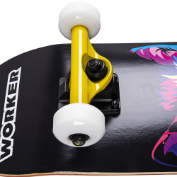 Skateboard en érable russe - look Psydog  l 79 x l 20 cm