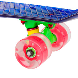 Penny Board pour adolescents avec roues lumineuses LED - adapté à la ville