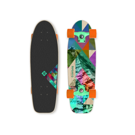 Mini longboard en bois
