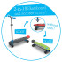 Trottinette - Penny Board pour enfant 2-en-1 - Noir ou rouge