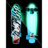 Penny board phosphorescent bleu - planche en bois 57,2 x 16 cm