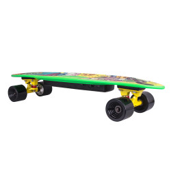 Longboard électrique avec télécommande Bluetooth - Noir et Orange