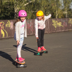 Longboard électrique avec télécommande Bluetooth - Noir et Orange