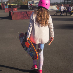 Longboard électrique avec télécommande Bluetooth - Noir et Orange