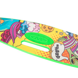 Longboard électrique avec télécommande Bluetooth - Noir et Orange