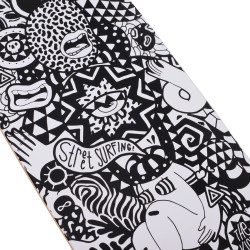 Longboard kicktail 36" - Déplacement en ville - Contrôle facile