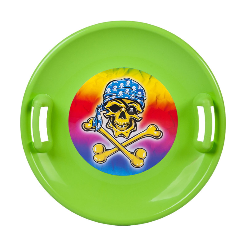 Soucoupe de neige pour enfants avec deux poignées - Pirate plusieurs coloris