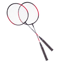 Set de raquettes de badminton pour joueurs de tous niveaux - vert ou rouge