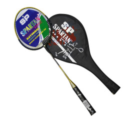 raquette de badminton avec housse de protection