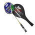 raquette de badminton avec housse de protection