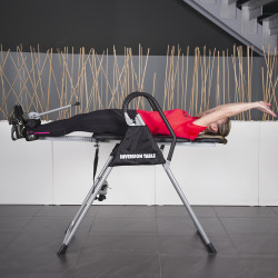 Table d'inversion avec cadre pliable - capacité de 130 kg pour les professionnels de la santé