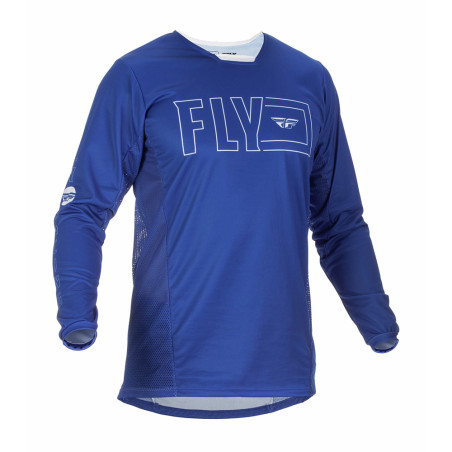 t-shirt de motocross bleu FLY