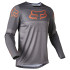 T-shirt à manche longue de Motocross Gris et Orange - système anti humidité et mailles respirantes