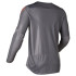 T-shirt à manche longue de Motocross Gris et Orange - système anti humidité et mailles respirantes