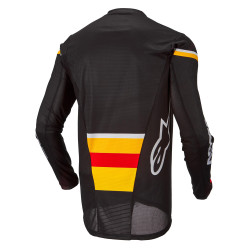 Maillot de motocross ample et anti transpirant - Noir et jaune - S au 2XL