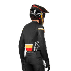 Maillot de motocross ample et anti transpirant - Noir et jaune - S au 2XL