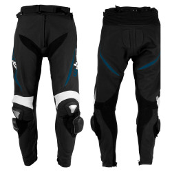 Pantalon moto en cuir pour homme avec protections extrêmes - plusieurs coloris disponibles