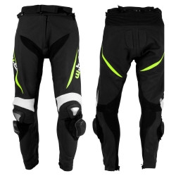 Pantalon moto en cuir pour homme avec protections extrêmes - plusieurs coloris disponibles