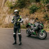 Pantalon moto en cuir pour homme avec protections extrêmes - plusieurs coloris disponibles