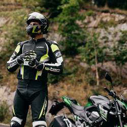 Pantalon moto en cuir pour homme avec protections extrêmes - plusieurs coloris disponibles