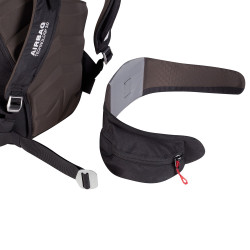 Sac à dos anti avalanche avec airbag et multipoches - 30 litres - noir