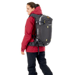 Sac à dos anti avalanche avec airbag et multipoches - 30 litres - gris