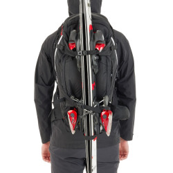 Sac à dos d'avalanche avec airbag amovible et mousquetons - 45 litres