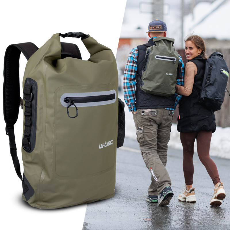 Sac à dos de moto étanche khaki