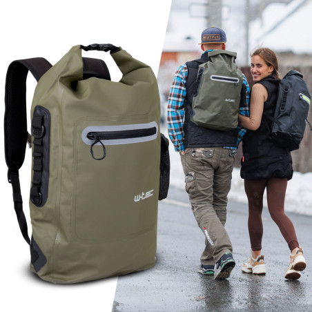 Sac à dos de moto étanche khaki