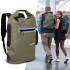 Sac à dos de moto étanche khaki