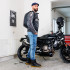 Sac à dos de moto étanche avec rangements ergonomique - coque en carbone