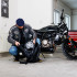Sac à dos de moto étanche avec rangements ergonomique - coque en carbone