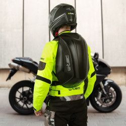 Sac à dos de moto étanche avec rangements ergonomique - coque en carbone