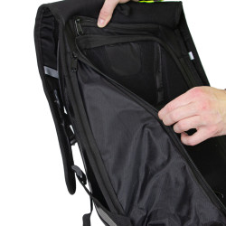 Sac à dos de moto étanche avec rangements ergonomique - coque en carbone