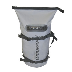 Sac de moto imperméable et ergonomique à roulettes - 30 litres - gris