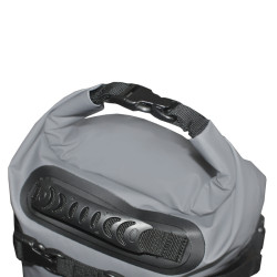 Sac de moto imperméable et ergonomique à roulettes - 30 litres - gris