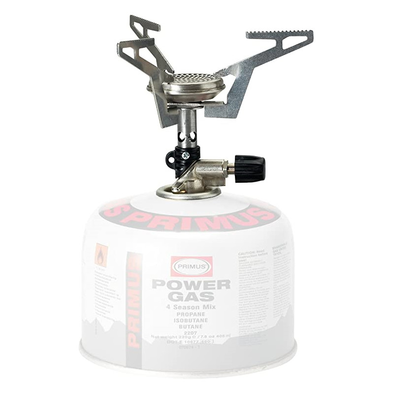 Réchaud de randonnée avec robinet de réglage - puissance de 2 600 W