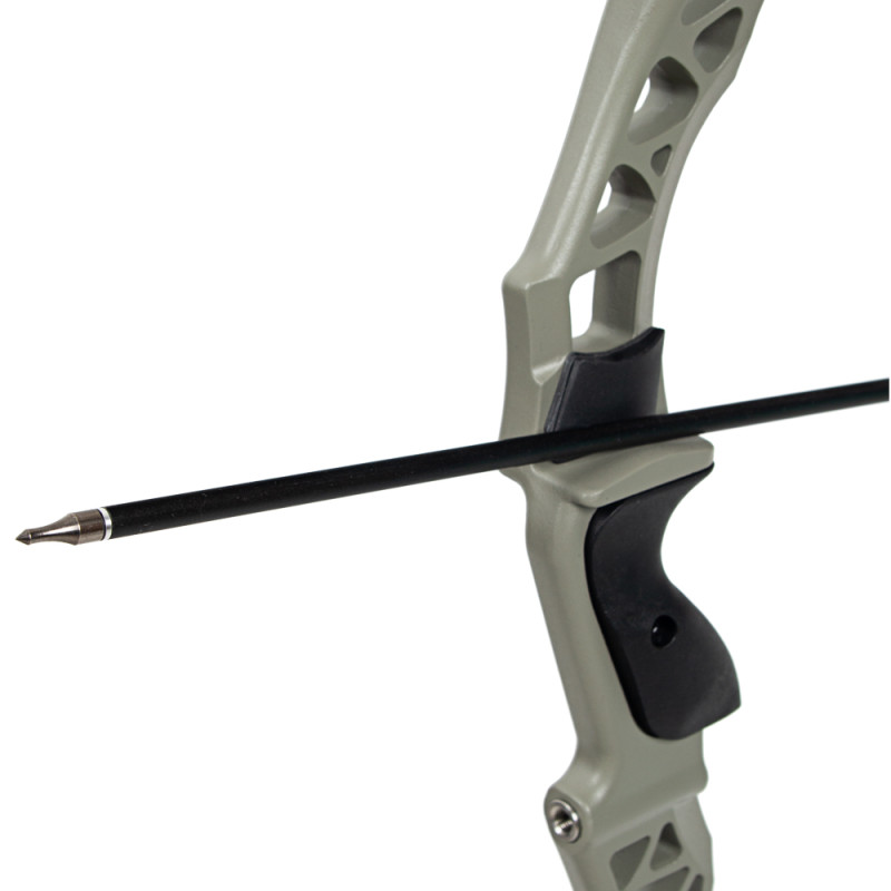 Arc Recourbé Mongol 48" 30-50 Lbs - Ambidextre, Fibre De Verre, Pour Chasse Et Cible