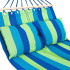Hamac spacieux avec traverses en bois bleu et oreiller confortable - Matériau doux et durable