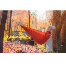 Hamac ultra léger en tissu respirant livré avec mousquetons - 164 g