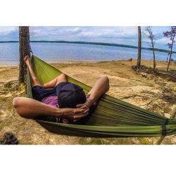 Hamac ultra léger en tissu respirant livré avec mousquetons - 164 g