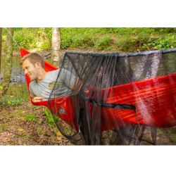Filet anti-insectes pour hamac pour une protection à 360° avec fermeture éclair
