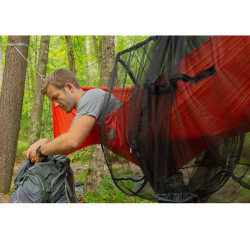 Filet anti-insectes pour hamac pour une protection à 360° avec fermeture éclair