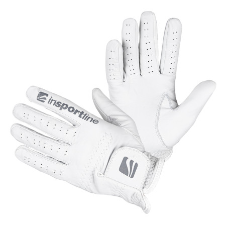 Gants polyvalents en cuir premium pour hommes et bandes velcro - Creamy White