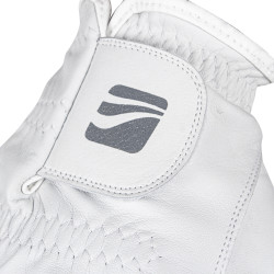 Gants polyvalents en cuir premium pour hommes et bandes velcro - Creamy White