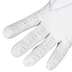 Gants polyvalents en cuir premium pour femmes et bandes velcro - Creamy White