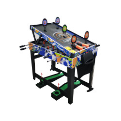 Table de jeu Multifonction 4 en 1 - Baby foot / Flipper / Tir sur cible