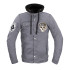 Veste de moto homme à capuche grise BLACK HEART